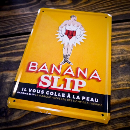 Plaque métal BANANA SLIP
