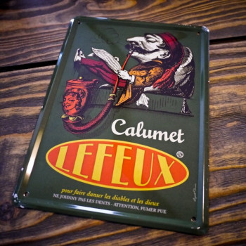 Plaque métal CALUMET LEFEUX