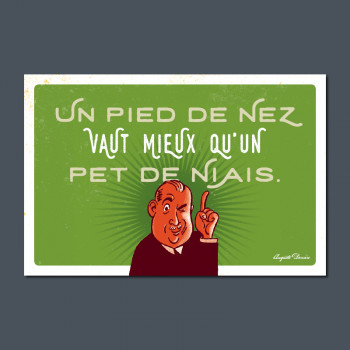 Carte Postale UN PIED DE NEZ