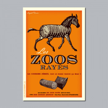 Carte Postale ZOOS RAYÉS