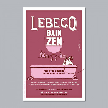 Carte Postale LEBECQ BAIN ZEN
