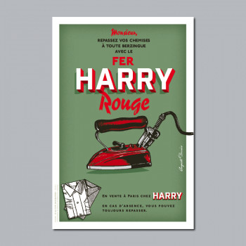 Carte Postale FER HARRY ROUGE