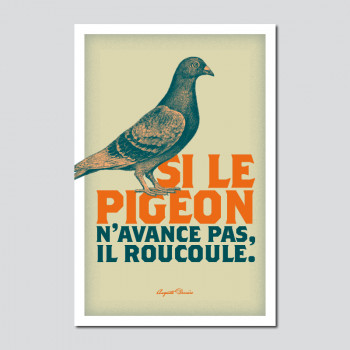Carte Postale SI LE PIGEON