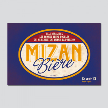 Carte Postale MIZAN BIÈRE