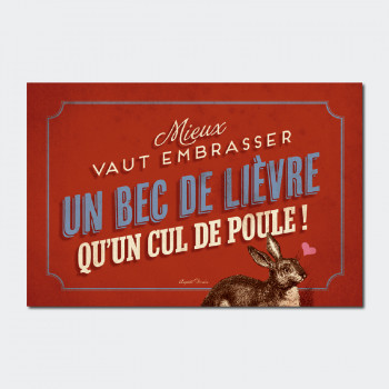Carte Postale CUL DE POULE