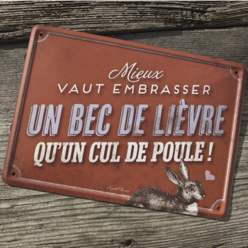 Carte métal CUL DE POULE