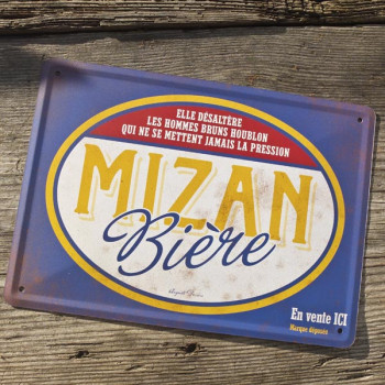 Carte métal MIZAN BIÈRE