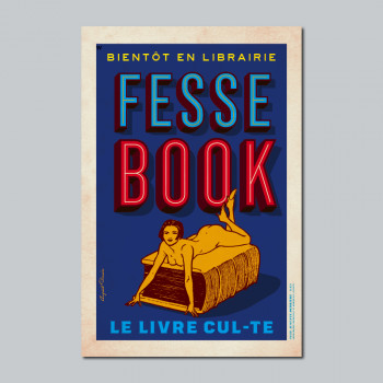 Carte Postale FESSE BOOK