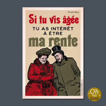 Carte Postale SI TU VIS ÂGÉE