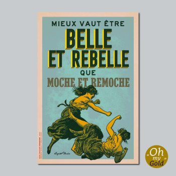 Carte Postale BELLE ET REBELLE