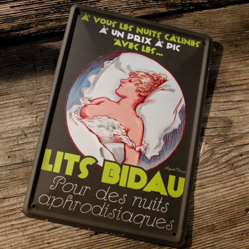 Carte métal LES LITS BIDAU