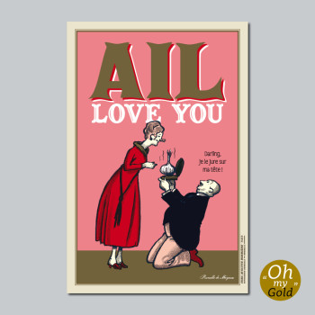 Carte Postale AIL LOVE YOU 2