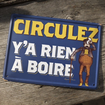 Carte métal CIRCULEZ Y'A...