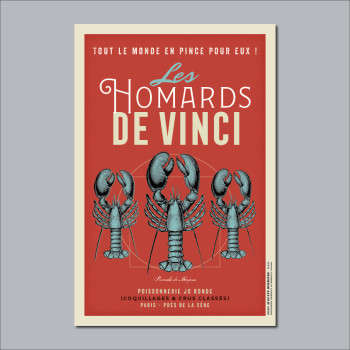 Carte Postale LES HOMARDS...