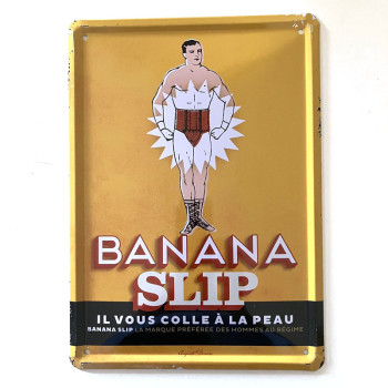 Plaque métal BANANA SLIP