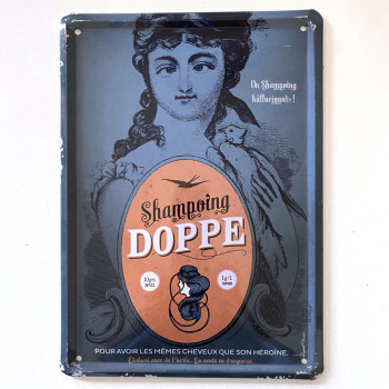 Plaque métal SHAMPOING DOPPE