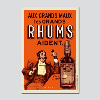 Carte Postale LES GRANDS RHUMS