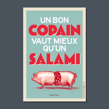 Carte Postale UN BON COPAIN